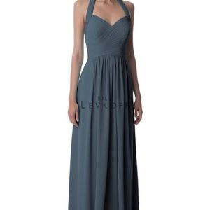 Bill Levkoff bridesmaid halter dress